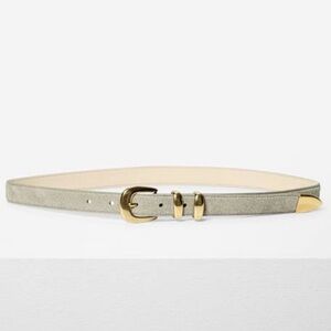 NWT Aritzia Legendary Belt - Desert Sage / Gold
